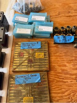 Good condition machinists tools and End mill mostly high helex carbide