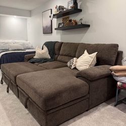 Pull Out Couch with Storage