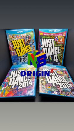 Just Dance Video Game Lot 4, Disney Party 2, 2014, 2015 Nintendo Wii U Tested Complete Authentic