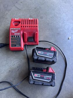 Two Milwaukee M18 18-Volt With Charger Included