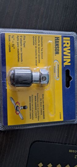 irwin hanson adjustable tap socket