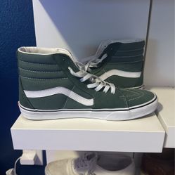 Olive Green High Top Vans 