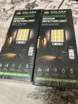 Solara Solar Powered Motion Detection Light x2
