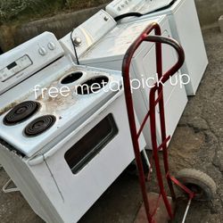 1 Pick Free Scrap Metal We take Washers,Dryers,Stoves, File Cabinets,Desks,Motors,Acs Unit,Pool Heaters,Furnance, Transmissions,Aluminium,Bronze Fence
