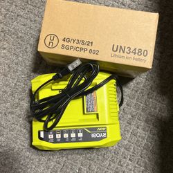 Ryobi 40v Charger And Battery. New!!