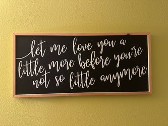 Nursery signage