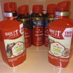 Old Spice Body Sprays And Deodorant 
