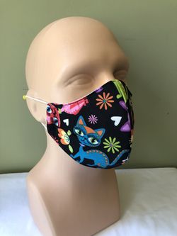 Cotton face mask with filter made in USA