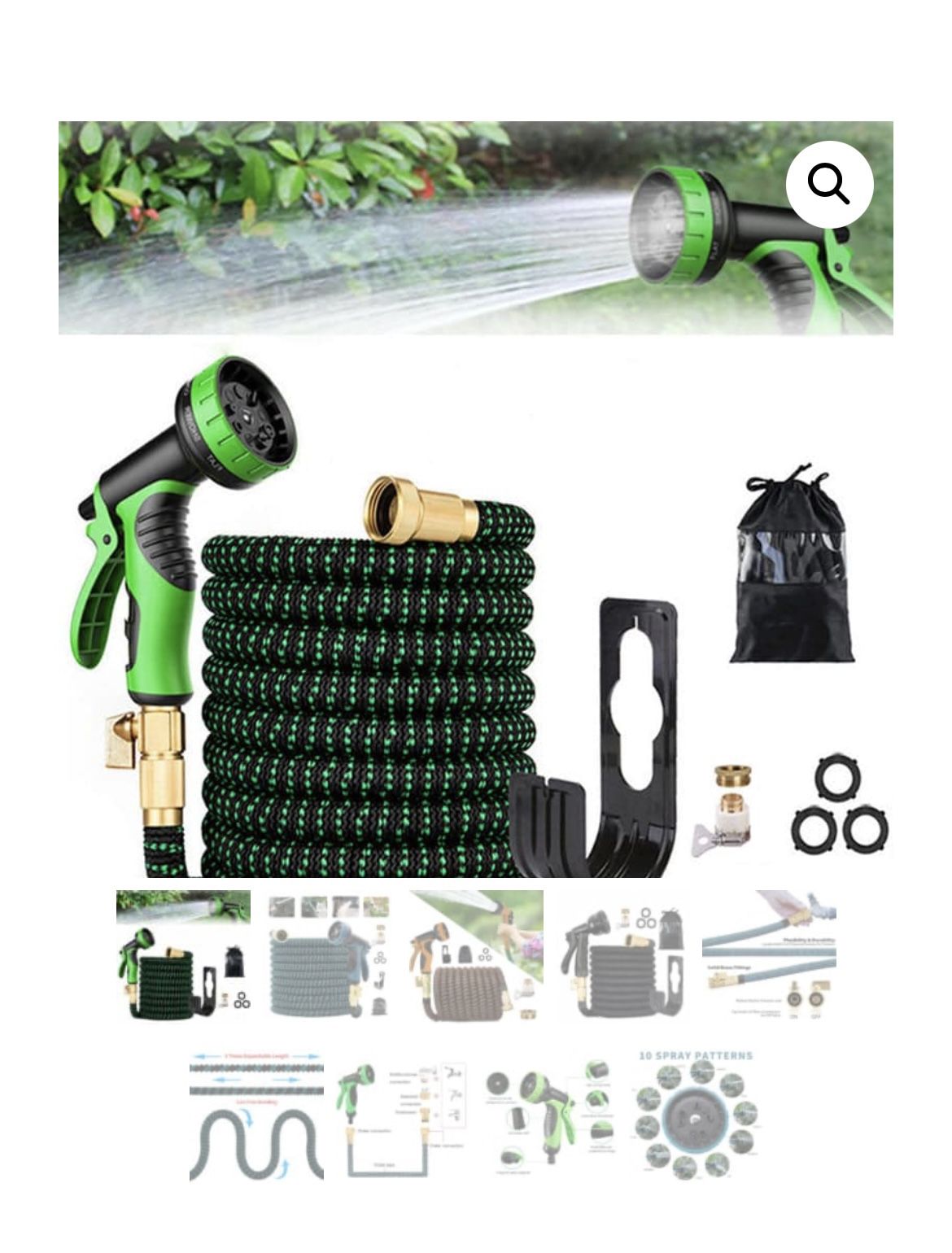 New Expandable Garden Hose water hose with 9 Function High