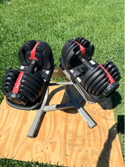 BOWFLEX 552 Dumbbells and Matching BOWFLEX Stand