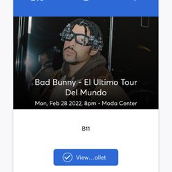Bad Bunny Ticket