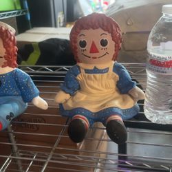 Raggedy Ann and Andy Book Ends