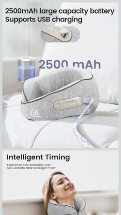 Cordless Neck Massager Pillow with Heat #19 $40