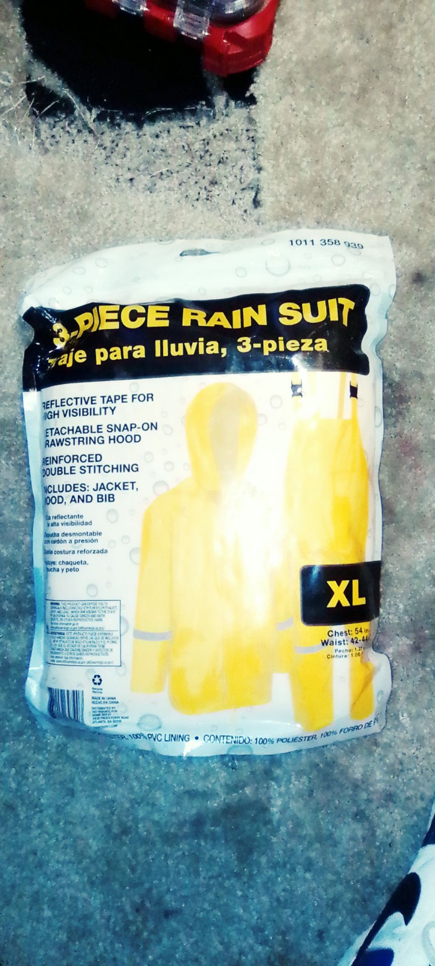 3 piece rain suit
