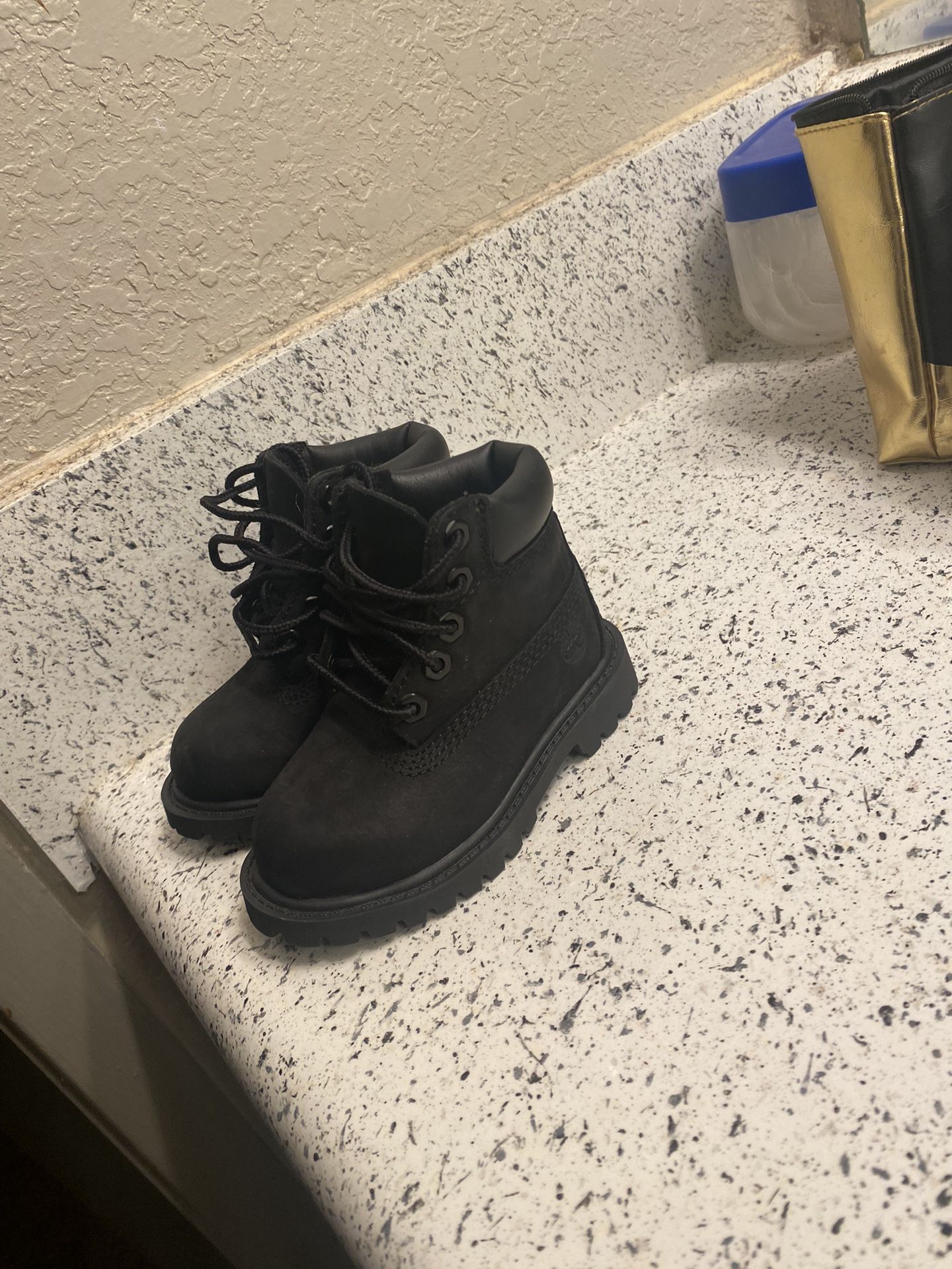 Black Tims Toddler Size 4