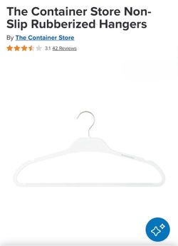 White container store hangers times 40