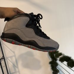Jordan 10 Infrared/ Cool Grey Size 9.5