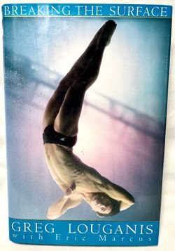 SIGNED Breaking the Surface Greg Louganis Hardcover Book Autographed