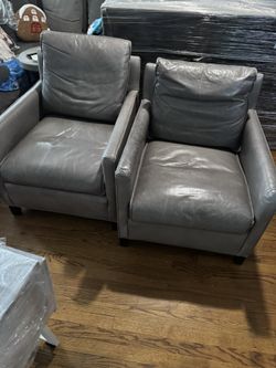 Room & Board Leather Chairs 