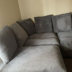 Grey Sectional L Shaped Couch Brand New