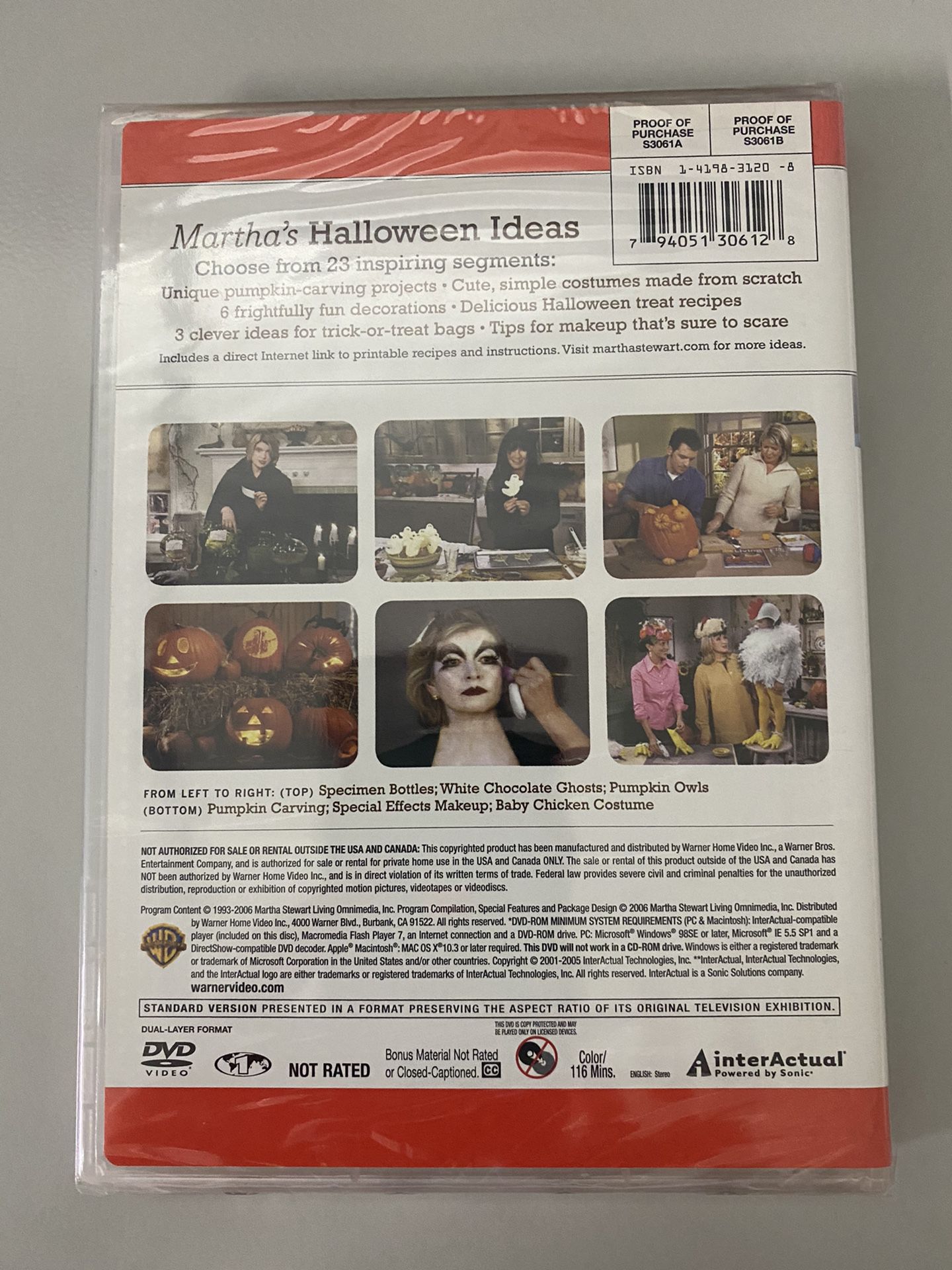 NEW Martha Stewart’s Halloween Ideas The Holiday Collection DVD
