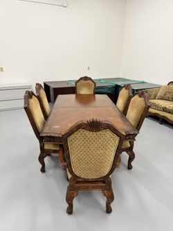 Solid Wood Dining Room Set