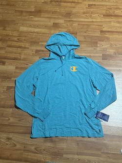 Teal Blue Champion Hoodie