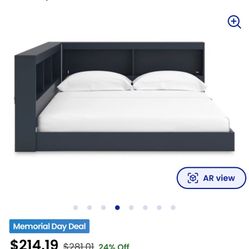 Simmenfort Full Bookcase Storage Bed