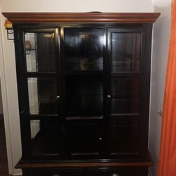 Black Wooden Display Case 