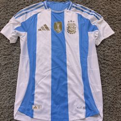 Adidas Argentina Authentic Home White Blue Jersey Men's S New with Tags!