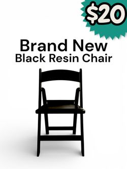 New Black Resin Chairs 