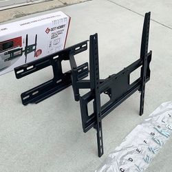 (NEW) $25 Full Motion 32-55” TV Wall Mount Swivel Tilt VESA 400x400mm, Max Load 99 Lbs