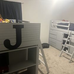 Two Custom Made Lift Beds With Tons Of Storage 