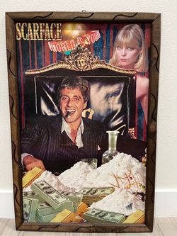 Scarface “The world is yours” framed wall art