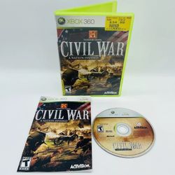 The History Channel Civil War A Nation Divided (Xbox 360, 2006) Complete TESTED