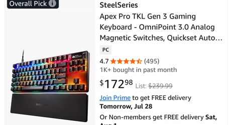 Gaming keyboard
