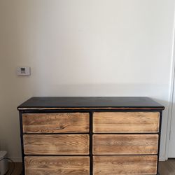 6 Drawer Wood Dresser