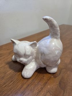 St. Helens Ashware 5" Ceramic Cat Pottery Figurine