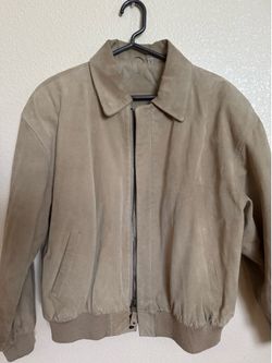 Preston & York Bomber Jacket — Tan — Clean Condition