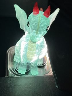 Mini Green Glitter ✨ Dragón 🐉 With Heart ❤️  Scales 