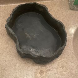 Reptile Food, And Water Bowl
