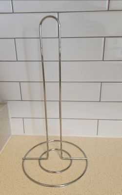 Chrome plated Kitchen Towel Holder – 12" Countertop Paper Towel Stand