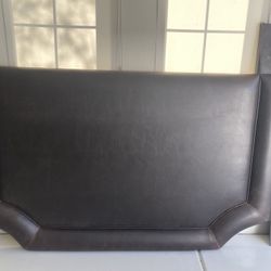 Brown Leather Headboard King