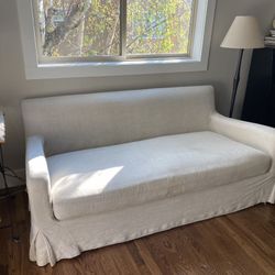 Moving Sale! Restoration hardware Linen Couch