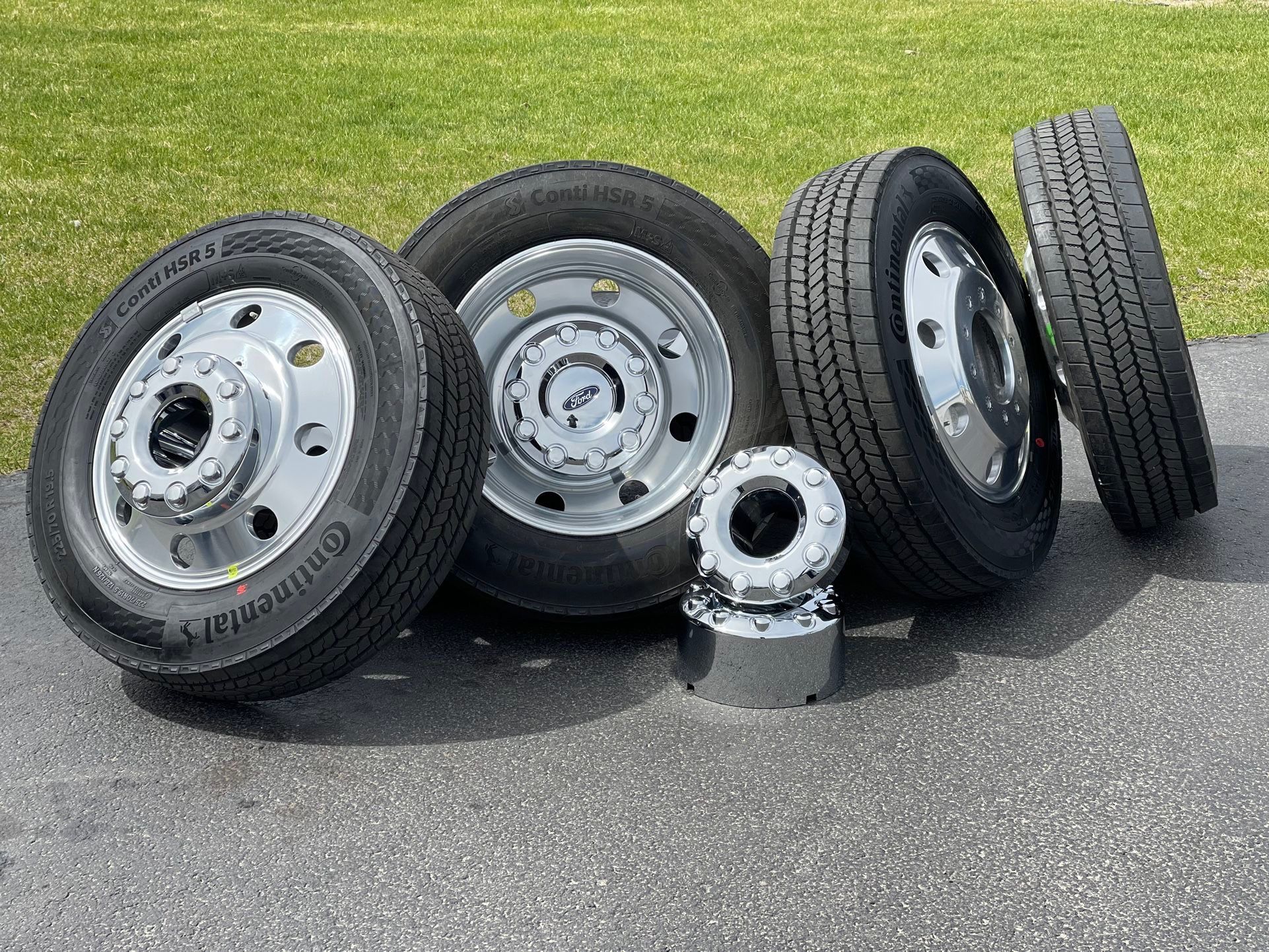 2025 NEW Ford F-450 Dually Wheels 19.5" F-550 oem rims Ram 5500 Ram 4500 AS tires 10x225 F450 F550 F650 F750