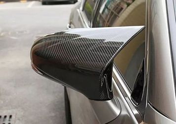 Brand New 2014-2020 LEXUS IS200 IS300 IS350 IS250 M HORN V2 STYLE REAL CARBON FIBER SIDE MIRROR COVER CAP