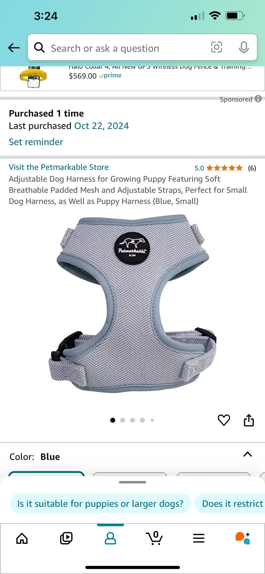 Small Dog Harness