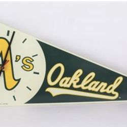 Vintage Oakland Athletics Wall Clock Flag What’s Your Offer?