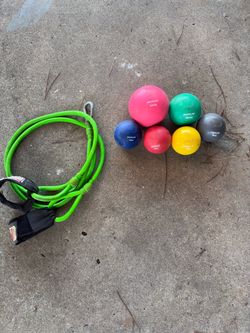 Baseball - Weighted balls and resistance bands