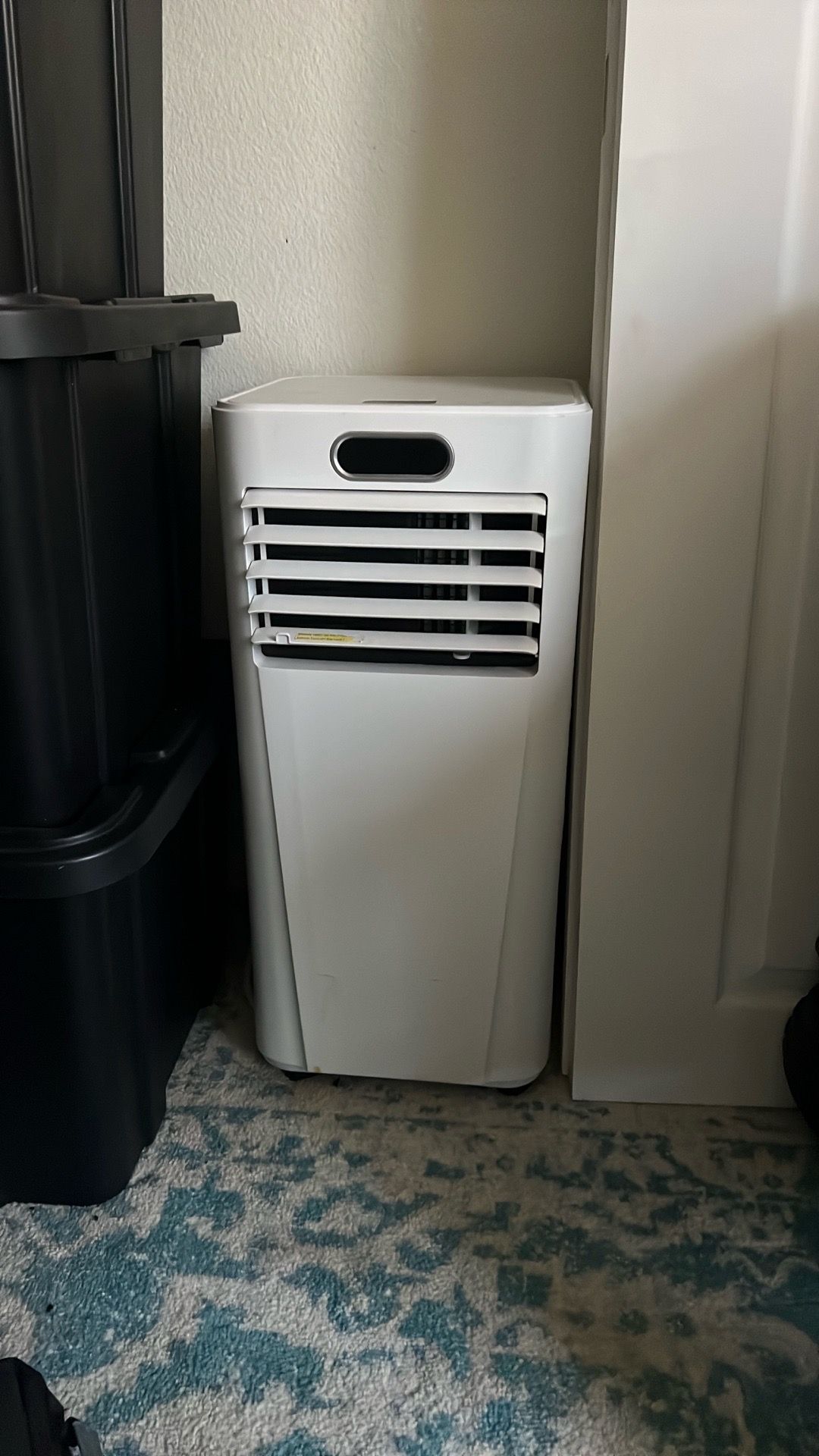 Portable ac works well moved to apartment with central ac